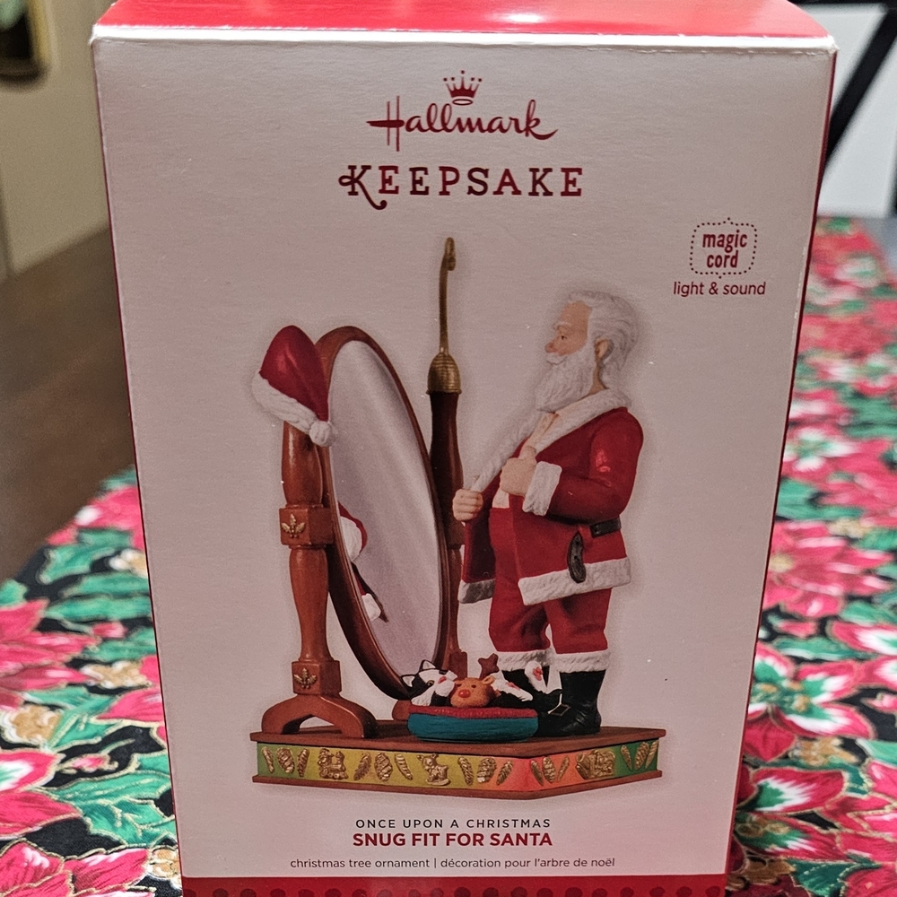 Hallmark Keepsake Santa Ornament - Red and White